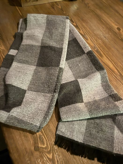 Шарф теплый с принтом