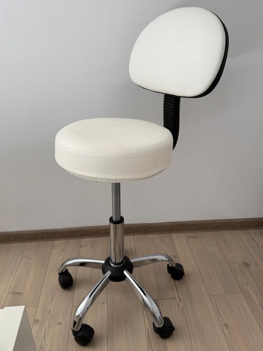 Scaun reglabil material alb
