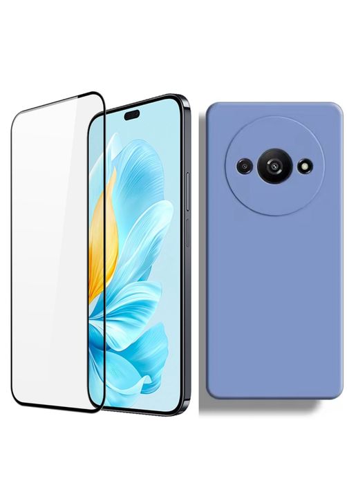 Husa Soft Silicon +Folie Sticla Silicon Xiaomi Redmi A3 A5 14C 14T PRO