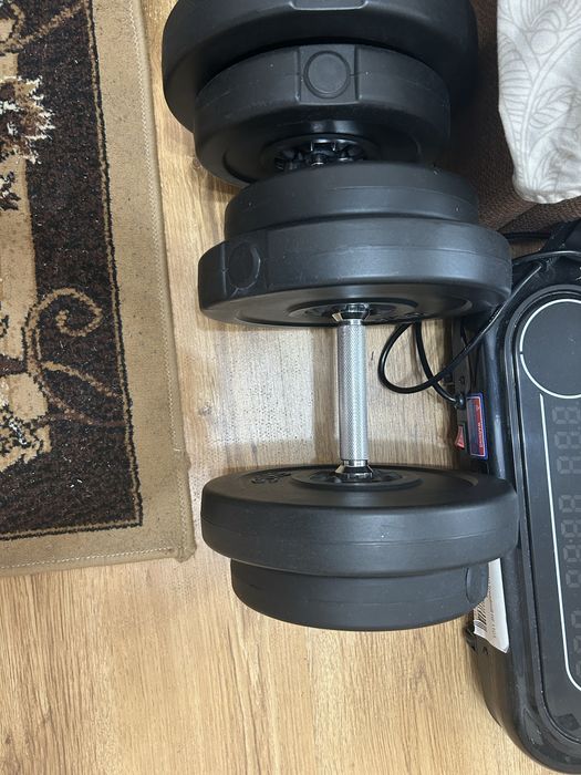 Дъмбели и щанга 65кг