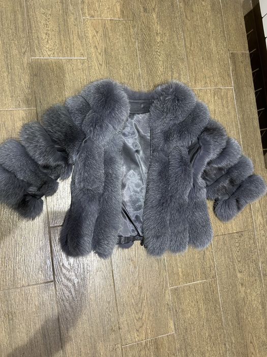 Палто от естествен косъм S/M