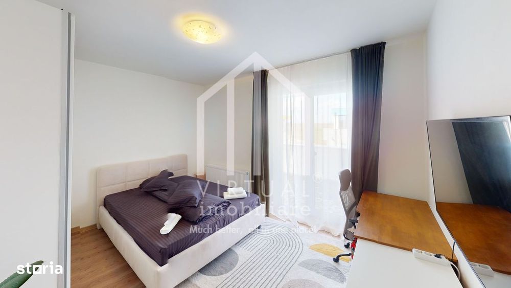 Apartament cu 2 camere, 36mp utili+terasa 38mp, parcare, Turnisor