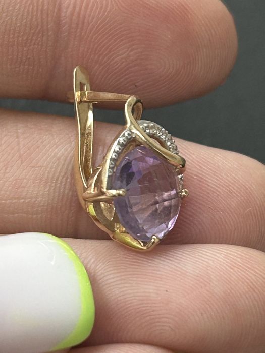 Серьги золотые 585