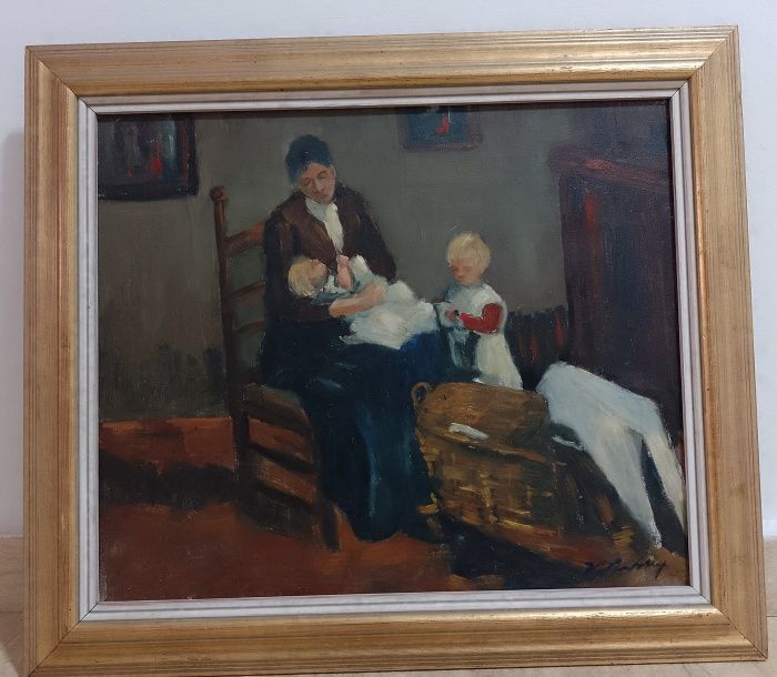 Tablou Ulei pe pânză o lucrare veche semnată de o foarte buna calitat