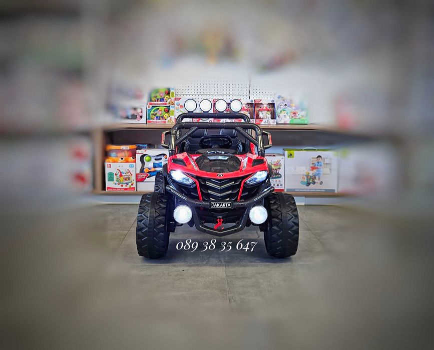 ТОП ЦЕНА!НОВО!Акумулаторно бъги/UTV Jakarta RED 4x4 с 12V батерия,USB