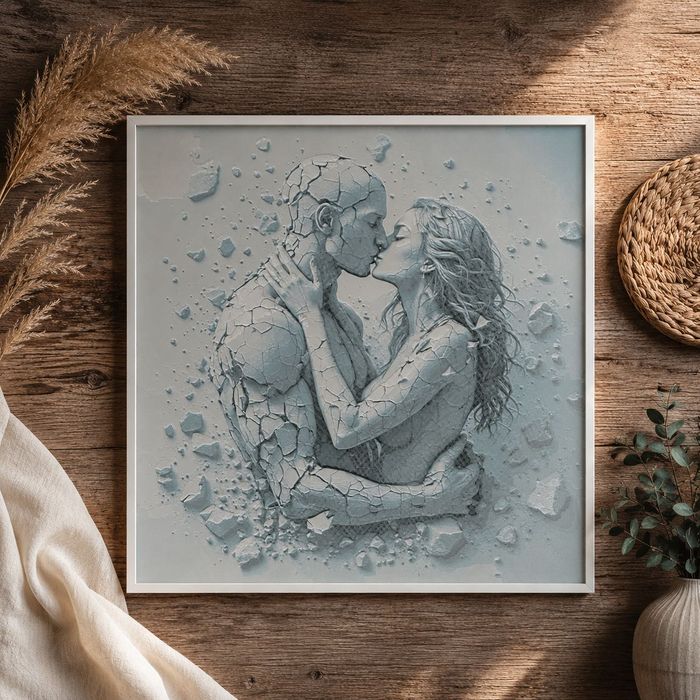 Картина 3D 25x25см статуетка декорация