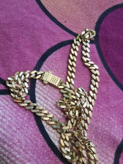 Златен синджир 14 карата злато проба 585.