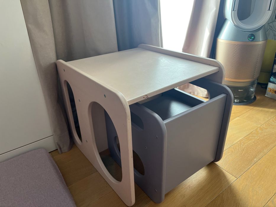 Set Mobilier din lemn pt camera copii - Masuta & scaunel Luxeco