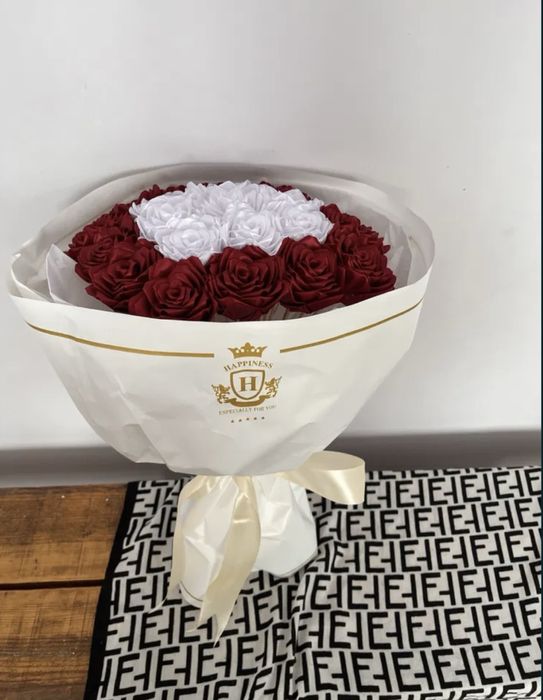 Букеты из атласной ленты