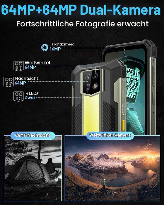 Ulefone Armor 24 telefon rugged foarte rezistent, ideal pentru munca, santier, pescuit, drumetii sau activitati in aer liber.