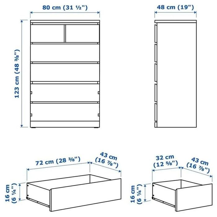 Comoda ikea Malm stare f buna