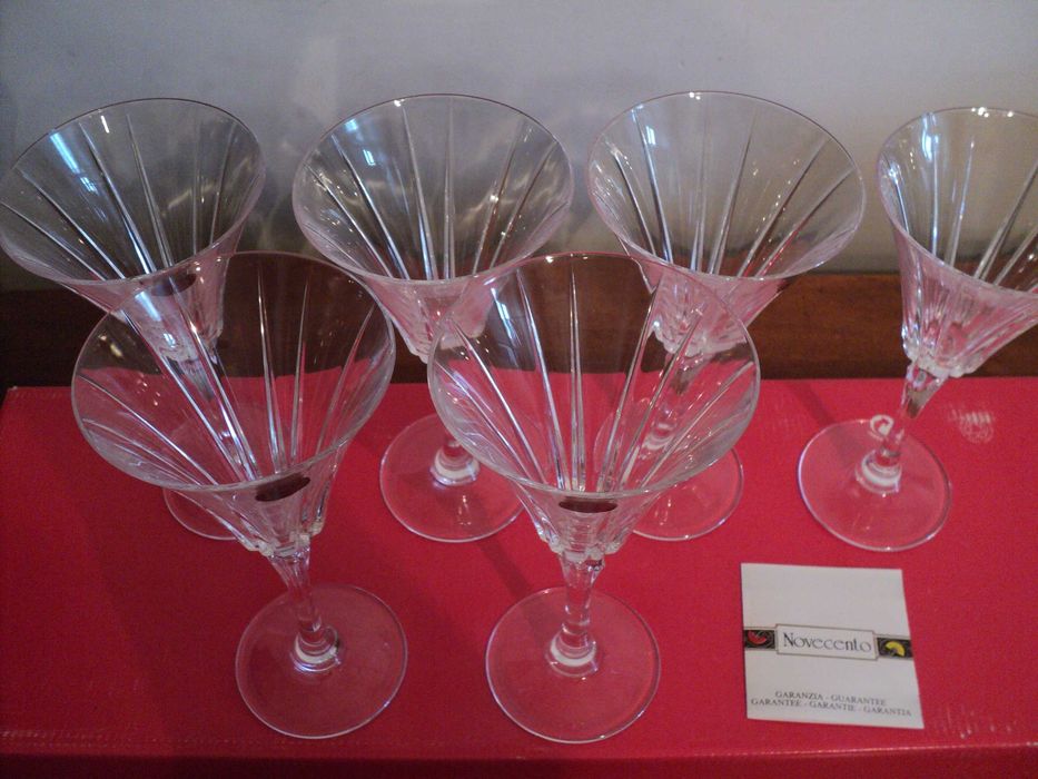 Pahare de vermut Royal Crystal Rock NOVECENTO, lucrate manual, superbe
