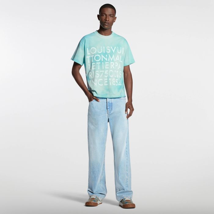 Мъжка тениска Louis Vuitton Tie -Dye  Printed T shirt