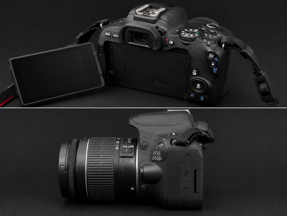 Canon EOS 200D + obiectiv Canon EF-S 18-55mm IS STM