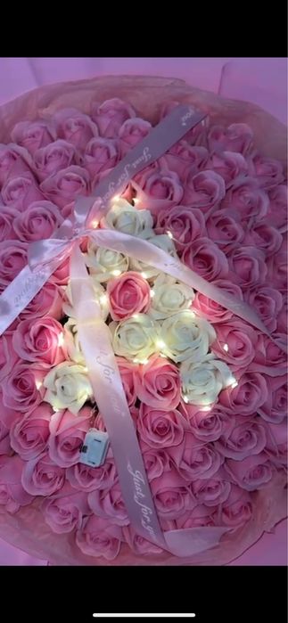 Мыльные розы 101шт