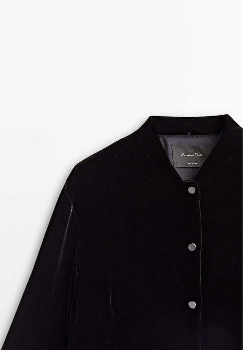 Jacheta bomber Massimo Dutti, din catifea