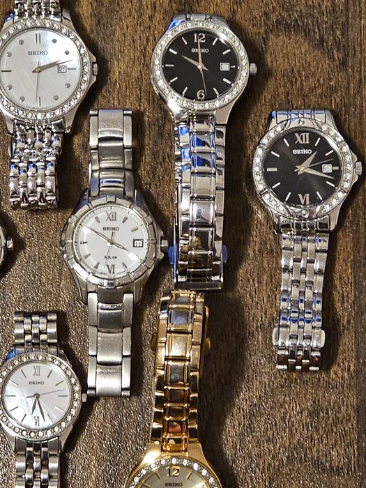 -60% Seiko Swarovski&Solar оригинални дамски часовници