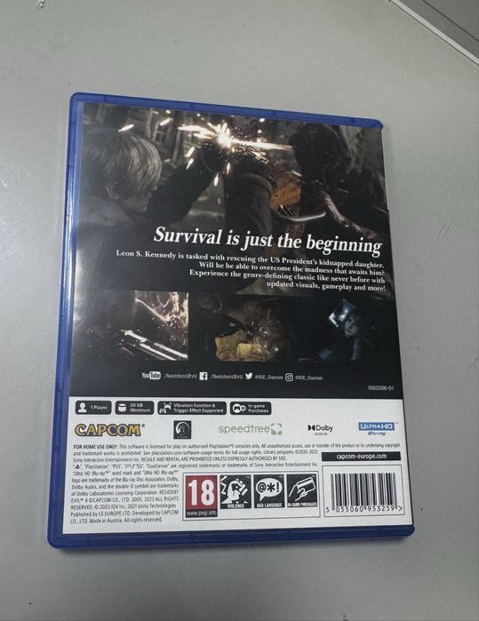 Продаю диск для ps5 Resident evil 4 remake playstation 5