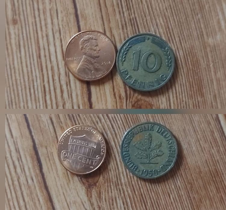 Старые монеты разные