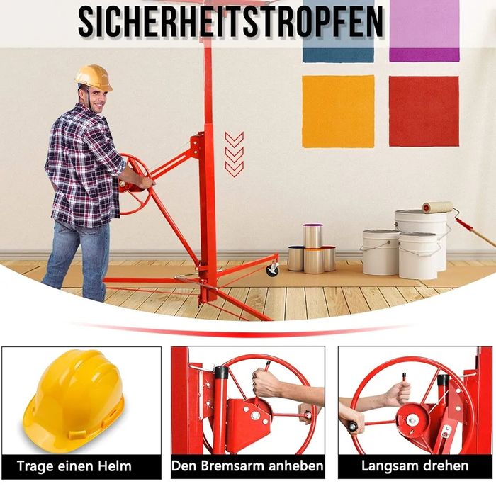 Подъемник для листов гипсокартона и панелей Мдф : 3.8м. | 68кг Максима