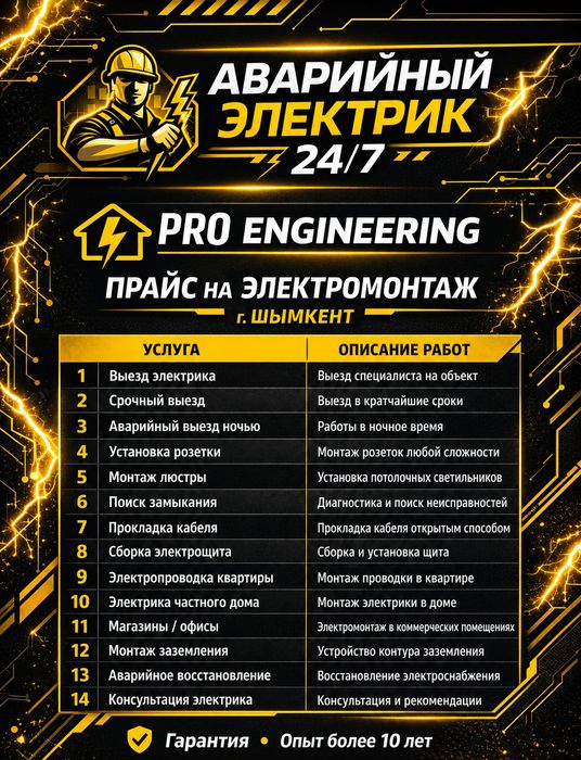 Электрик.    24/7