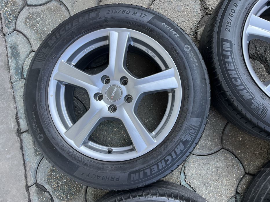 Jante aliaj 5x112mm, anvelope vara 215/60 R17, VW Tiguan, Audi Q3, Seat, Skoda