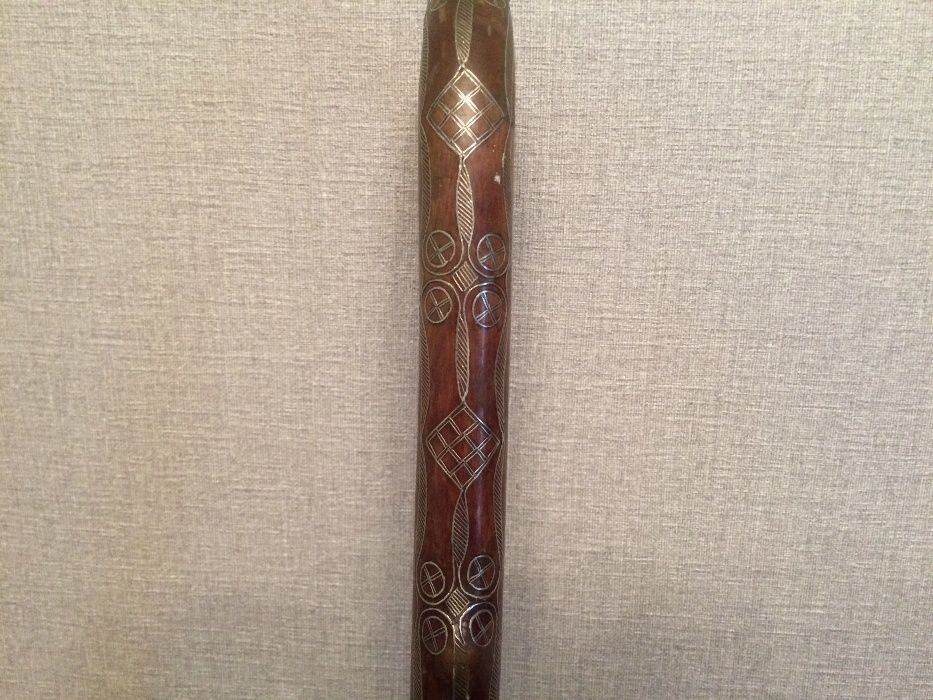Трость. Дерево. Инкрустация - серебро. Принадлежала  Закирову.