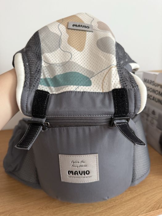 Marsupiu Mavio ergonomic NOU, cu șezut detașabil, 0-14,9 kg, 0-3 ani