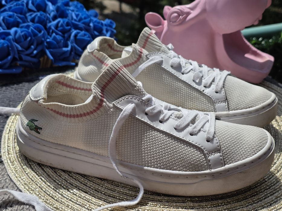 Lacoste  La Pique бели кецове N38