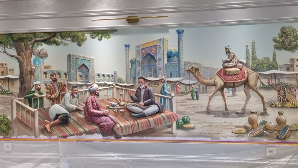 Художник, рассом, барелеф 3д. Роспись. Дизайн. Rassom, xudojnik, 3d