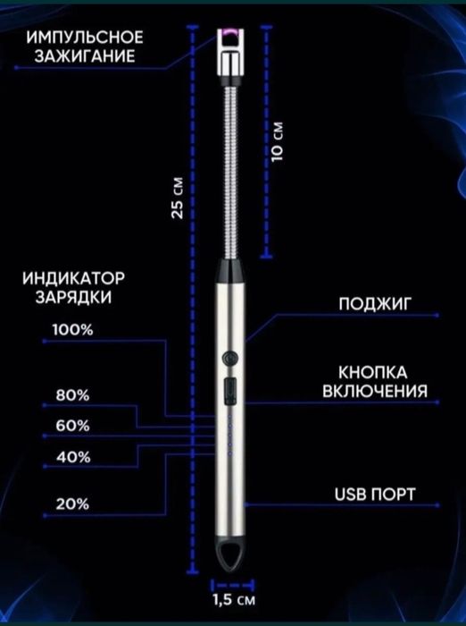 Электронная зажигалка для газплиты.