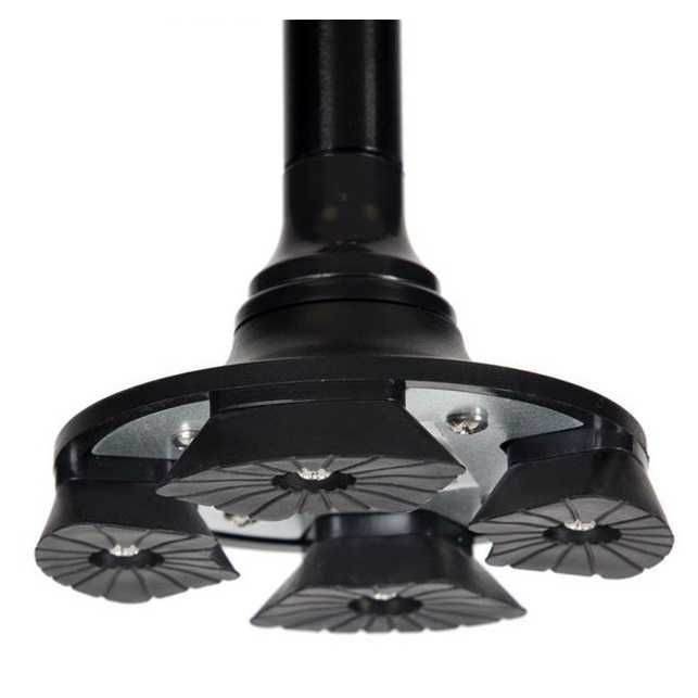 Бастун с фенерче, Сгъваем със светлина, алуминиев, 4 крачета