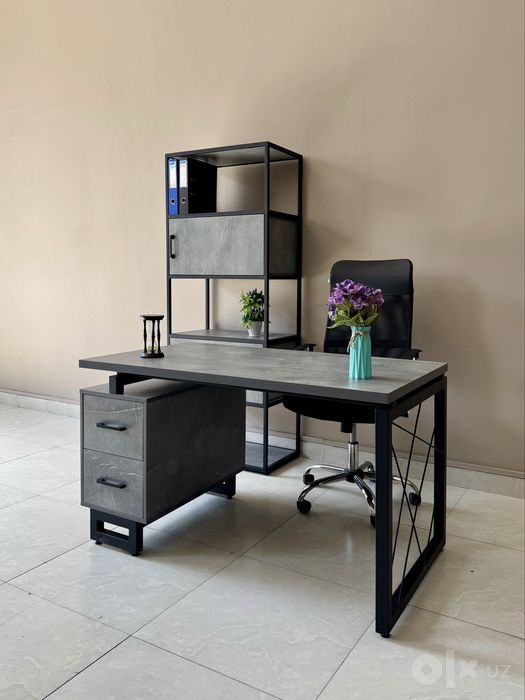 Стол в стиле лофт / stol parta loft uslubida