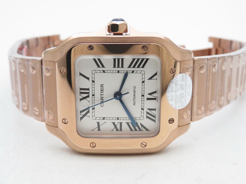 Cartier Santos de Cartier 35mm дамски - розово злато - автоматичен - QC снимки