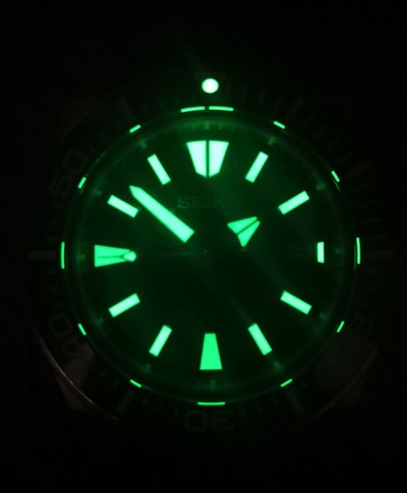 Ceas automatic Seiko Mod King Samurai Wave dial Prospex curea cauciuc