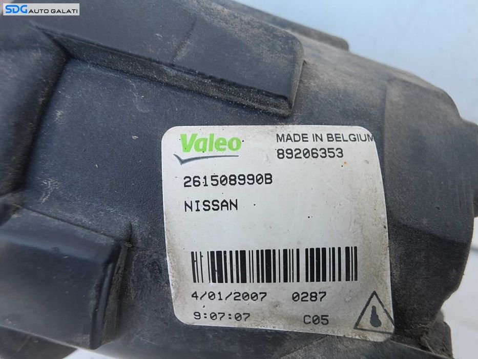 Proiector Ceata Stanga Nissan X-Trail T31 2007 - 2014 Cod 261508990B, 89206353 [N8084]