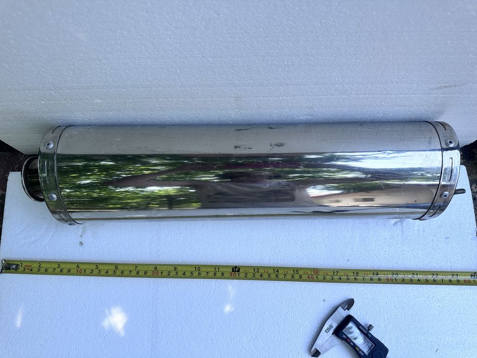 Toba moto sport aluminiu polisat cu prindere in suruburi