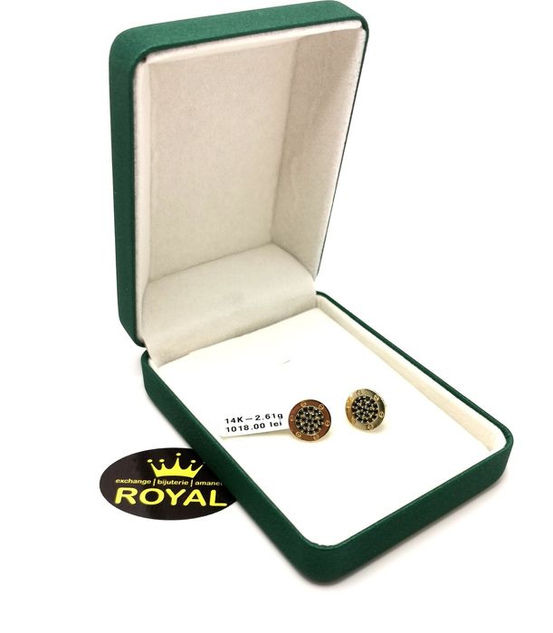 Bijuteria Royal cercei din aur 14k 2.61 gr