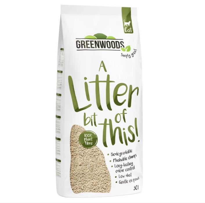 Greenwoods nisip asternut vegetal pisici 30L