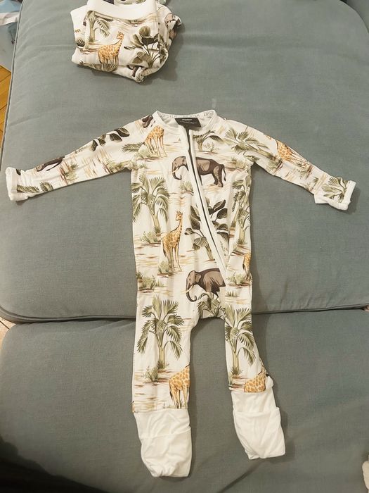 NOU Zipster pijama overall 0-3 luni