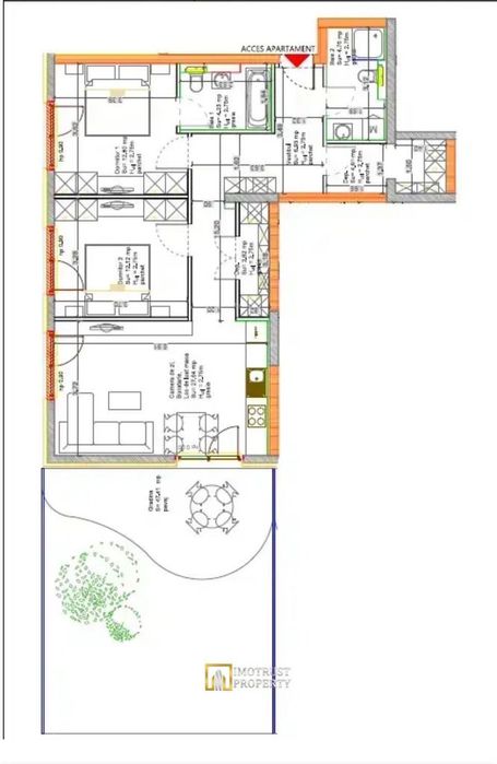 De vanzare apartament 3 camere ARED AFI