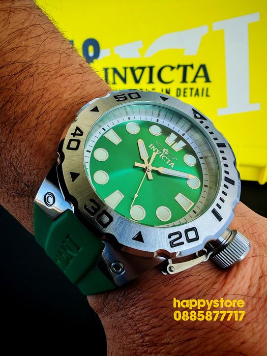 INVICTA Bumble Green 51mm, Инвикта нов ръчен часовник