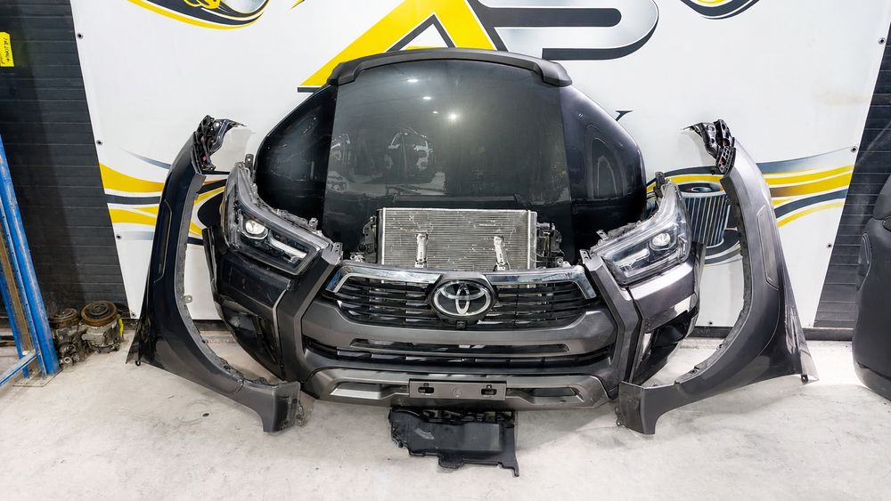 Fata completa Toyota Hilux Invincible 2020-2024 Bara fata/Aripa stanga-dreapta/Far Led stanga-dreapta/Capota/Ansamblu radiatoare/Trager