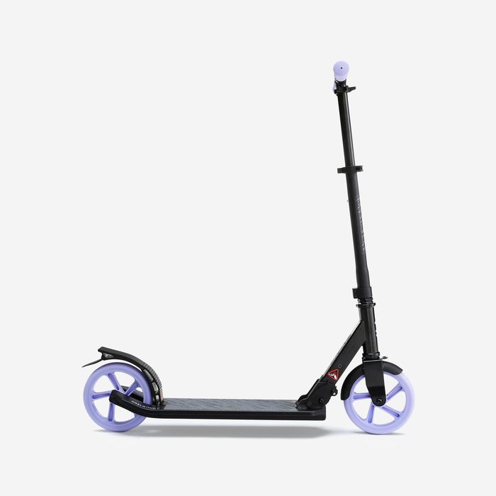 Trotinetă Mid 7 cu cric Negru-Mov - No - produs resigilat Decathlon