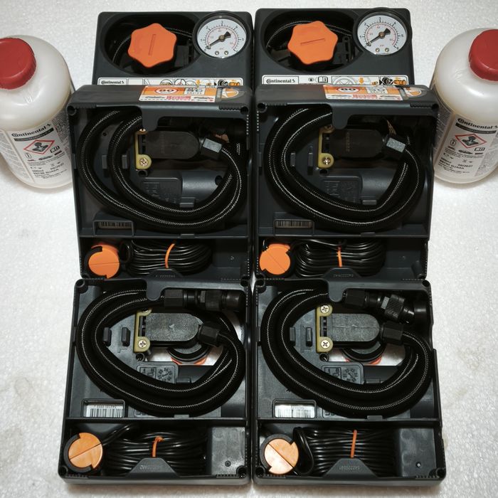 Compresor auto Continental 12V pompa umflat roți kit presiune anvelope