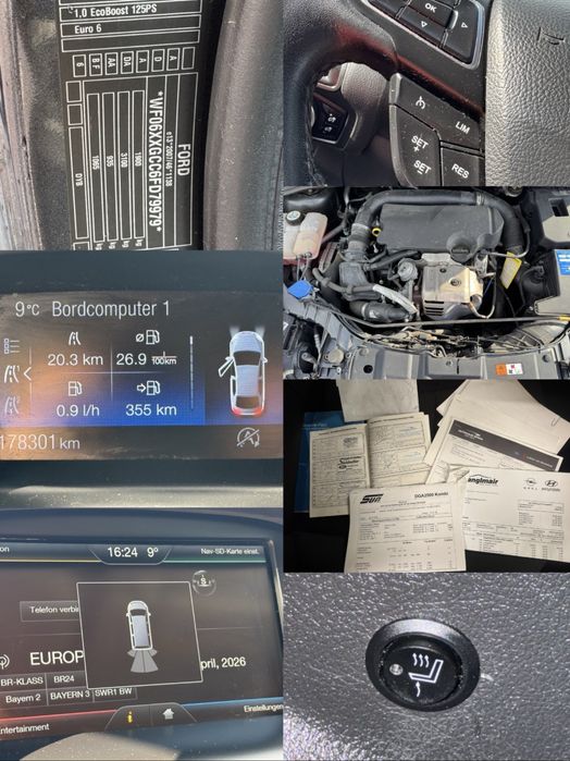 Vând Ford Focus Mk3 Facelift Motor 1.0 Benzină 125 CP Euro 6 Km 178000 Import Germania