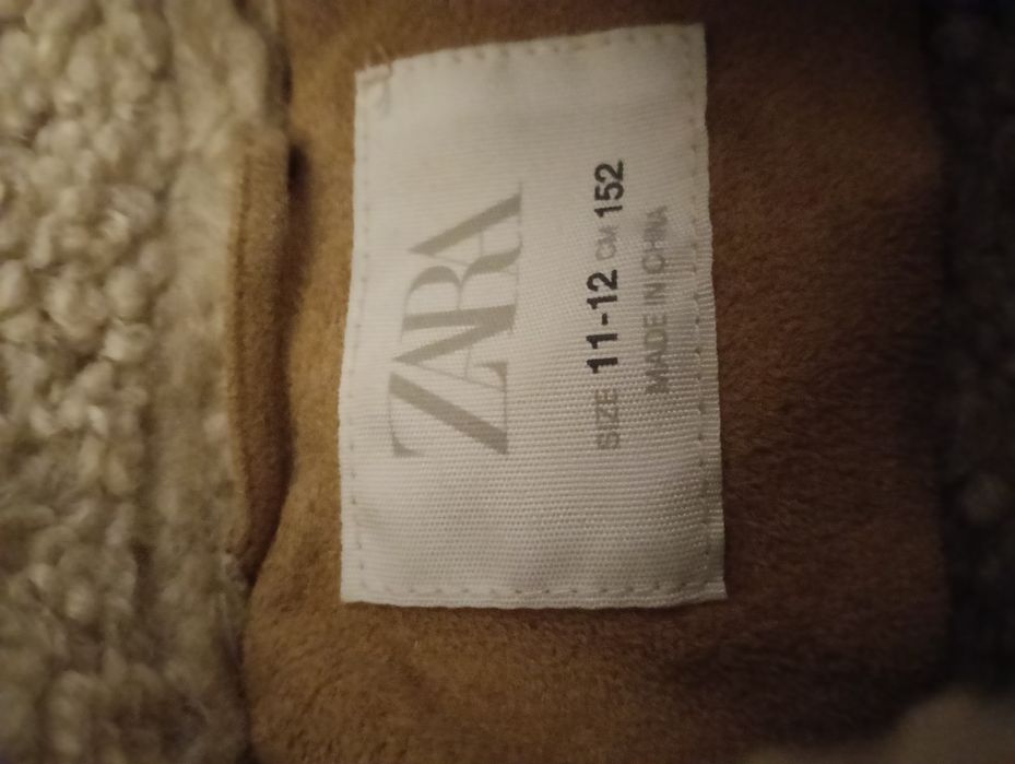 Cojoc Zara piele întoarsă copii mărimea 152