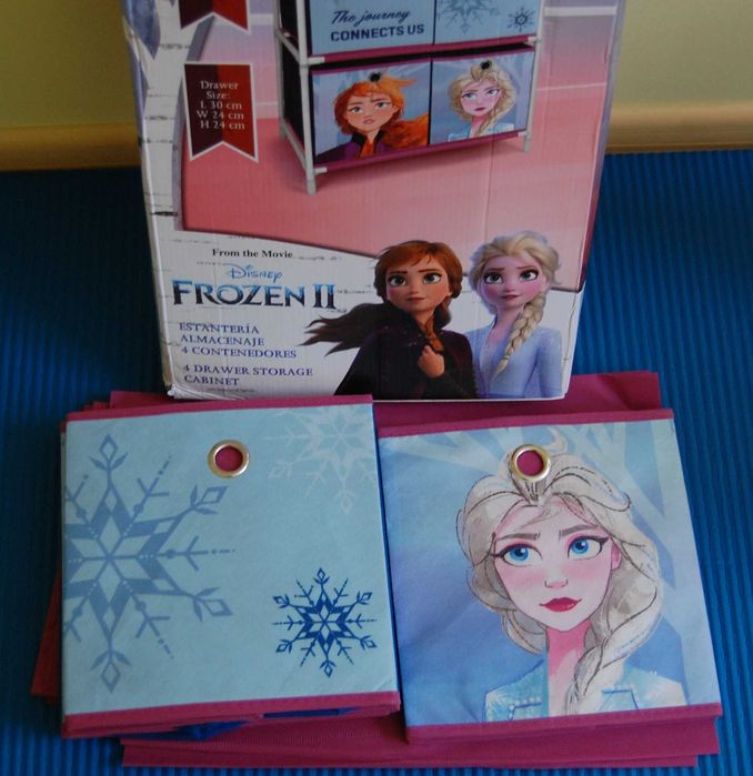 Детски шкаф с четири чекмеджета Disney Frozen II