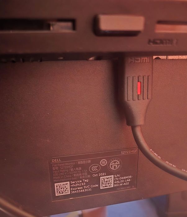 Monitor Dell S2721GHF