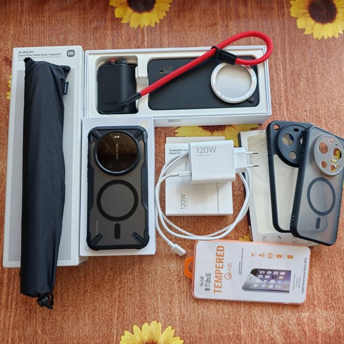 Xiaomi 17 Ultra + Photography Kit Pro + 120W HyperCharge Combo + Zoom Floor Selfie Stick Tripod 62" + подаръци